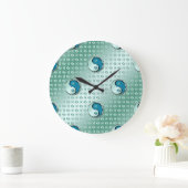 Grande Horloge Ronde Poissons (Maison)