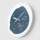 Grande Horloge Ronde Poissons (Angle)