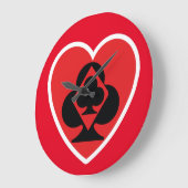 Grande Horloge Ronde POKER NEW Pixelat par Masanser (Angle)