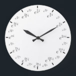 Grande Horloge Ronde Polar Math Clock<br><div class="desc">math clock along the unit circle in the complex plane polar coordinate values</div>