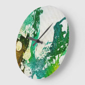 Grande Horloge Ronde Polychromoptic #5 par Michael Moffa (Angle)