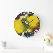 Grande Horloge Ronde Polychromoptic #7 par Michael Moffa (Maison)