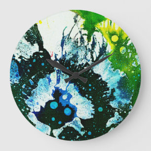 Grande Horloge Ronde Polychromoptique #2C par Michael Moffa