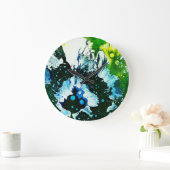 Grande Horloge Ronde Polychromoptique #2C par Michael Moffa (Maison)