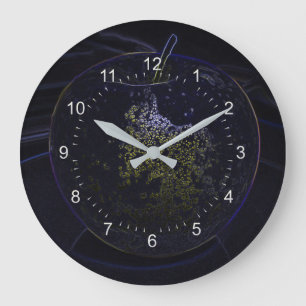 Grande Horloge Ronde pomme dorée