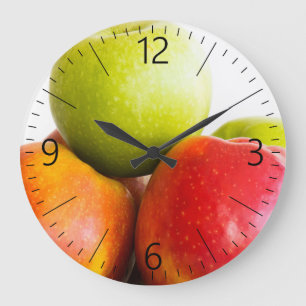 Grande Horloge Ronde Pommes