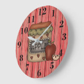 Grande Horloge Ronde Pommes de pays (Angle)