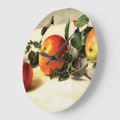 Grande Horloge Ronde Pommes Luscieuses (Angle)