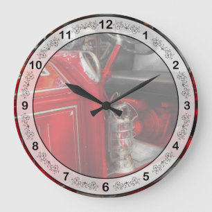 Grande Horloge Ronde Pompier - Camion de pompiers n° 3