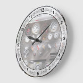 Grande Horloge Ronde Pompier - Commandes du pompier (Angle)