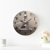 Grande Horloge Ronde Pompier Travailler Les Lignes (Maison)