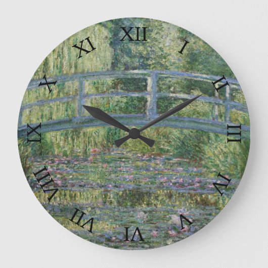 Grande Horloge Ronde Pont et nénuphars japonais par Claude Monet (Recto)