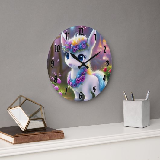 Grande Horloge Ronde Pony bébé (Bureau)