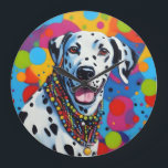 Grande Horloge Ronde Pop Art Vibrant Dalmatie<br><div class="desc">Pop Art Vibrant Dalmatie</div>
