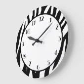 Grande Horloge Ronde Pop Zebra (Angle)