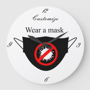Grande Horloge Ronde Porter un masque Thunder_Cove