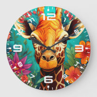 Portrait de la Giraffe florale-9319