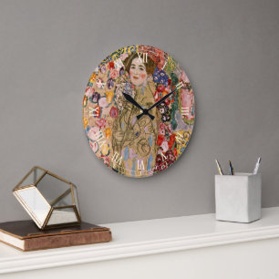 Grande Horloge Ronde Portrait posthume de Ria Munk par Gustav Klimt