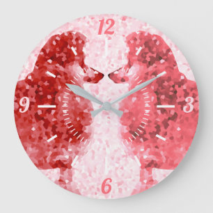 Grande Horloge Ronde Posh Poodle Love