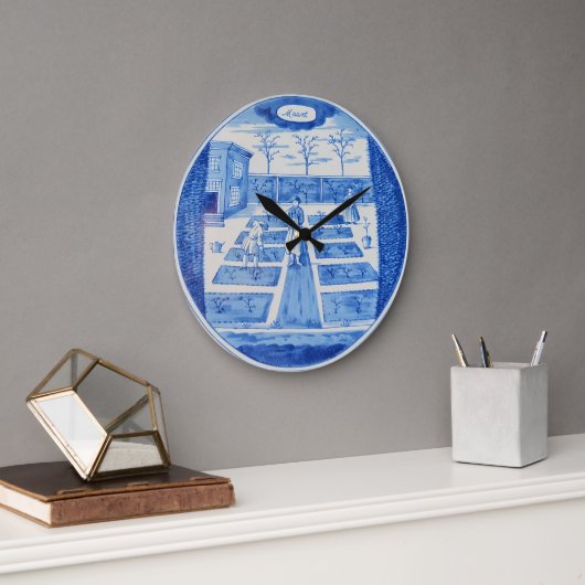 Grande Horloge Ronde Poterie de Delft 1 (Bureau)