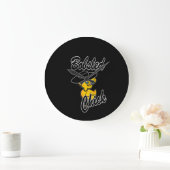 Grande Horloge Ronde Poule obsédée #4 (Maison)