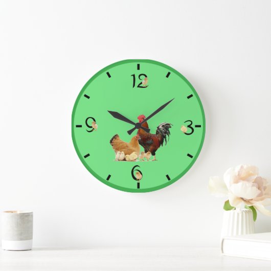 Grande Horloge Ronde Poulet (Maison)
