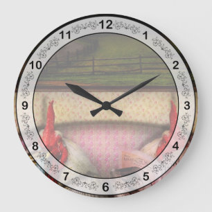Grande Horloge Ronde Poulet - Film de filles