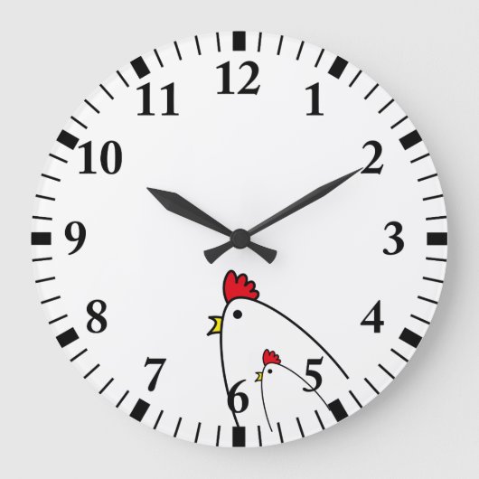 Grande Horloge Ronde Poulets (Recto)