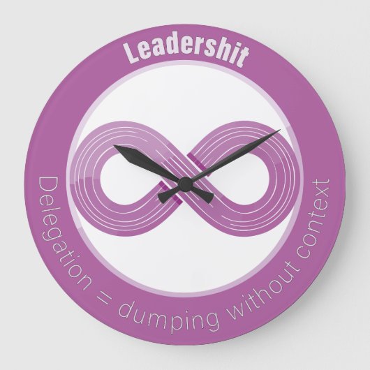 Grande Horloge Ronde Pour les coachs Agile, Scrum Master, Product Owner (Recto)