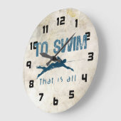 Grande Horloge Ronde Pour nager (Angle)