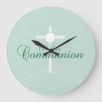 Première Communion sainte, Script en vert tendre