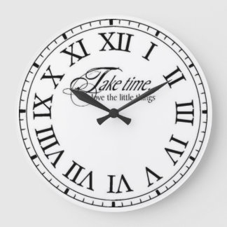 Grande Horloge Ronde Prenez le temps Classic Retro