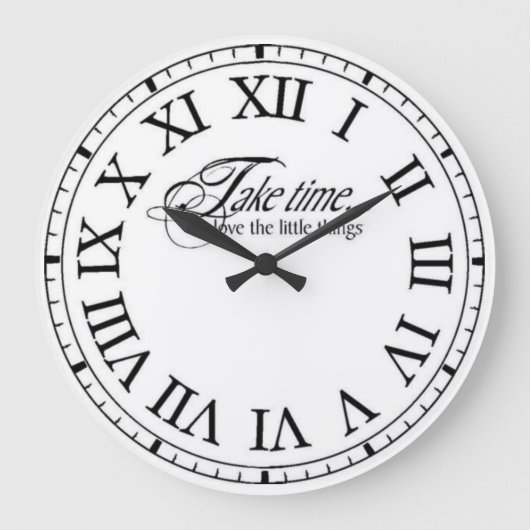 Grande Horloge Ronde Prenez le temps Classic Retro (Recto)