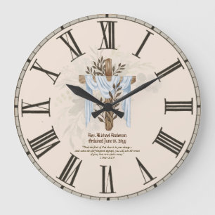 Grande Horloge Ronde Prêtre nouvellement ordonné Pasteur Deacon Ministr