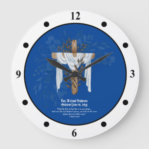 Grande Horloge Ronde Prêtre nouvellement ordonné Pasteur Deacon Ministr