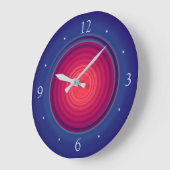 Grande Horloge Ronde Pretty Blue with Rose Red Centre>Wall Clocks (Angle)