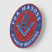 Grande Horloge Ronde Prince Hall Masons (Angle)