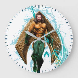 Grande Horloge Ronde Prince Orin With Aquaman Logo d'Aquaman  
