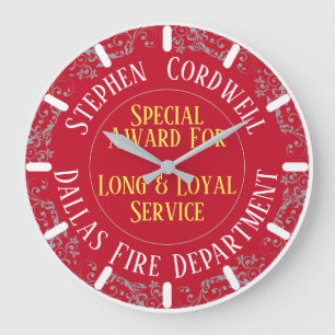 Grande Horloge Ronde Prix de longue durée de service de pompier pour se
