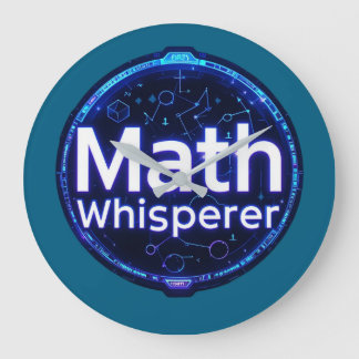 Grande Horloge Ronde Prof de maths chuchoteur de maths