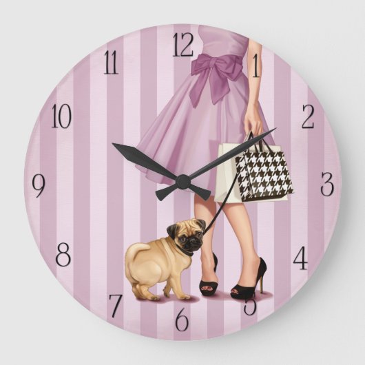 Grande Horloge Ronde Promenade élégante (Recto)