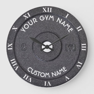 Grande Horloge Ronde Propriétaire ou utilisateur de gymnase avec le