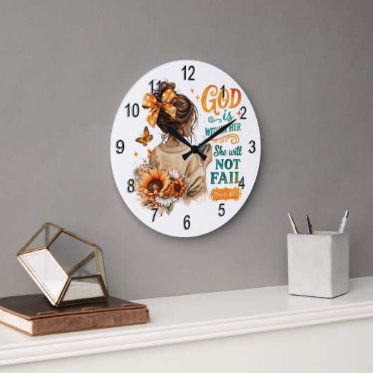 Grande Horloge Ronde Psaume 46:5... (Bureau)