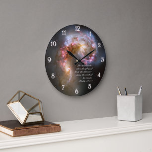 Grande Horloge Ronde Psaumes 19 Inspirationnel