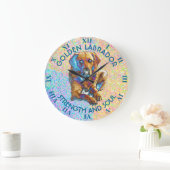 Grande Horloge Ronde Psychédélic Labrador Retriever (Maison)