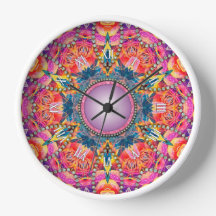 Psychédélique Super rose amour Glam Mandala
