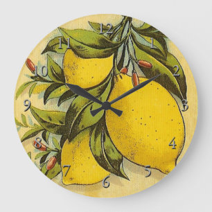 Grande Horloge Ronde Publicité vintage Citronnelle