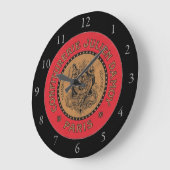 Grande Horloge Ronde Publicité vintage Confiturerie (Angle)