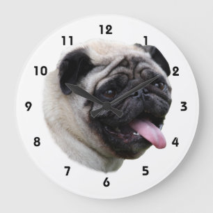 Grande Horloge Ronde Pug dog pet photo