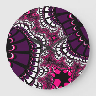 Grande Horloge Ronde Purple et rose